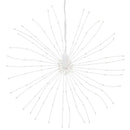 lysende starburst-dekoration 140 LED'er 17 cm varmt hvidt lys