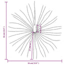 lysende starburst-dekoration 140 LED'er 17 cm varmt hvidt lys