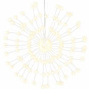 lysende starburst-dekoration 4 stk. 140 LED'er 17 cm varm hvid