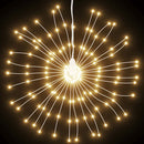 lysende starburst-dekoration 4 stk. 140 LED'er 17 cm varm hvid