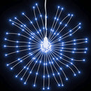 lysende starburst-dekoration 4 stk. 140 LED'er 17 cm kold hvid