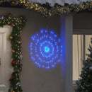 lysende starburst-dekoration 140 LED'er 17 cm koldt blåt lys