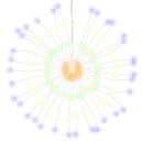 lysende starburst-dekoration 140 LED'er 17 cm flerfarvet lys