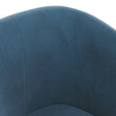 lænestol velour blå