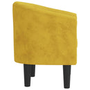 lænestol velour gul
