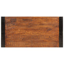 spisebord 120x60x76 cm massivt mangotræ gyldenbrun