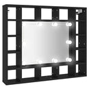 LED-spejlskab 91x15x76,5 cm