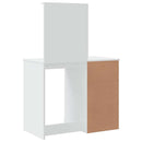 makeupbord med LED-lys 90x42x132,5 cm hvid