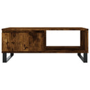 sofabord 90x60x35 cm konstrueret træ røget egetræsfarve