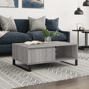 sofabord 90x60x35 cm konstrueret træ grå sonoma-eg