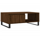 sofabord 90x60x35 cm konstrueret træ brun egetræsfarve
