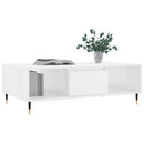 sofabord 104x60x35 cm konstrueret træ hvid højglans