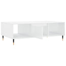 sofabord 104x60x35 cm konstrueret træ hvid højglans