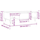 sofabord 104x60x35 cm konstrueret træ hvid