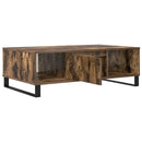 sofabord 104x60x35 cm konstrueret træ røget egetræsfarve