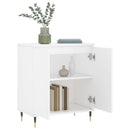 skænk 60x35x70 cm konstrueret træ hvid