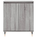 skænk 60x35x70 cm konstrueret træ grå sonoma-eg