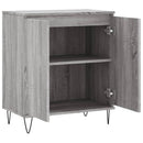 skænk 60x35x70 cm konstrueret træ grå sonoma-eg