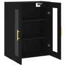 væghængt skab 69,5x34x90 cm sort