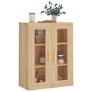 væghængt skab 69,5x34x90 cm konstrueret træ sonoma-eg