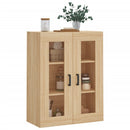 væghængt skab 69,5x34x90 cm konstrueret træ sonoma-eg