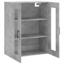 væghængt skab 69,5x34x90 cm konstrueret træ betongrå
