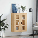 væghængt skab 69,5x34x90 cm konstrueret træ sonoma-eg