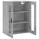 væghængt skab 69,5x34x90 cm konstrueret træ betongrå
