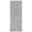 væghængt skab 69,5x34x90 cm konstrueret træ betongrå