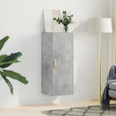 vægskab 34,5x34x90 cm konstrueret træ betongrå