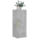 vægskab 34,5x34x90 cm konstrueret træ betongrå
