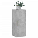 vægskab 34,5x34x90 cm konstrueret træ betongrå