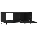 sofabord 90x50x40 cm konstrueret træ sort