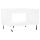 sofabord 60x50x40 cm konstrueret træ hvid