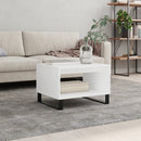 sofabord 60x50x40 cm konstrueret træ hvid