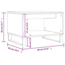 sofabord 60x50x40 cm konstrueret træ sonoma-eg