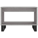 sofabord 60x50x40 cm konstrueret træ grå sonoma-eg