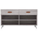 skobænk 102x35x55 cm konstrueret træ grå sonoma-eg
