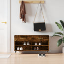 skobænk 102x35x55 cm konstrueret træ røget egetræsfarve