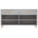 skobænk 102x35x55 cm konstrueret træ grå sonoma-eg