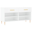skobænk 102x35x55 cm konstrueret træ hvid