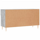skobænk 102x35x55 cm konstrueret træ betongrå