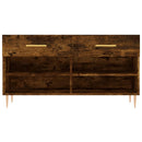 skobænk 102x35x55 cm konstrueret træ røget egetræsfarve