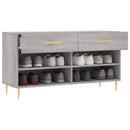 skobænk 102x35x55 cm konstrueret træ grå sonoma-eg