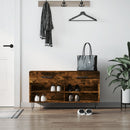 skobænk 102x35x55 cm konstrueret træ røget egetræsfarve