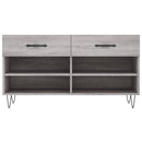 skobænk 102x35x55 cm konstrueret træ grå sonoma-eg