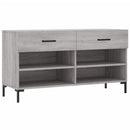 skobænk 102x35x55 cm konstrueret træ grå sonoma-eg