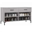 skobænk 102x35x55 cm konstrueret træ grå sonoma-eg