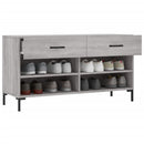 skobænk 102x35x55 cm konstrueret træ grå sonoma-eg