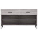 skobænk 102x35x55 cm konstrueret træ grå sonoma-eg